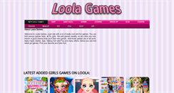 Desktop Screenshot of loolagames.net