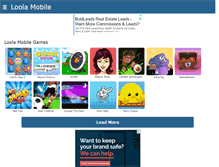 Tablet Screenshot of loolagames.net